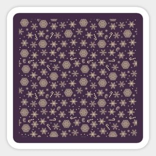 Purple Dream on a Christmas Night Sticker